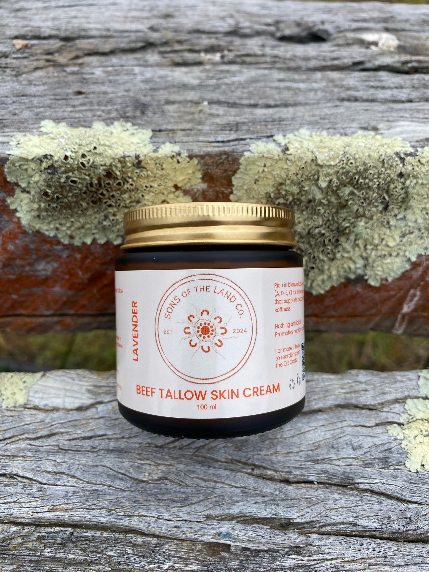 100% grass fed & finished Tallow Cream with Essential Oils